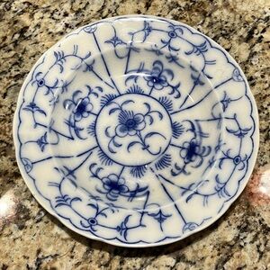 Vintage Royal Tettau Cobalt Blue Floral Plate – Germany 7.5”
